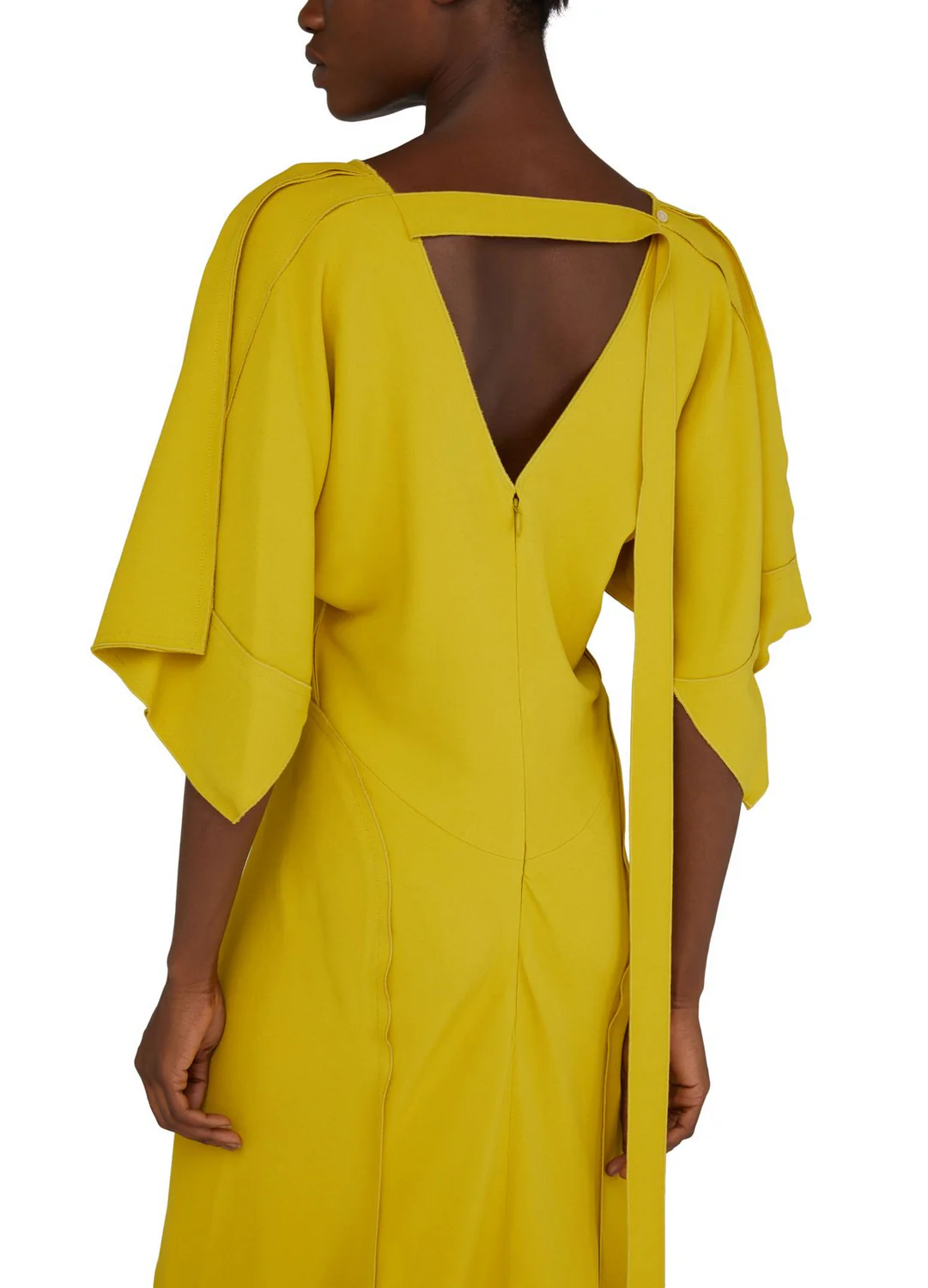 Midi Vestido Vneck Bias Godet - Image 4