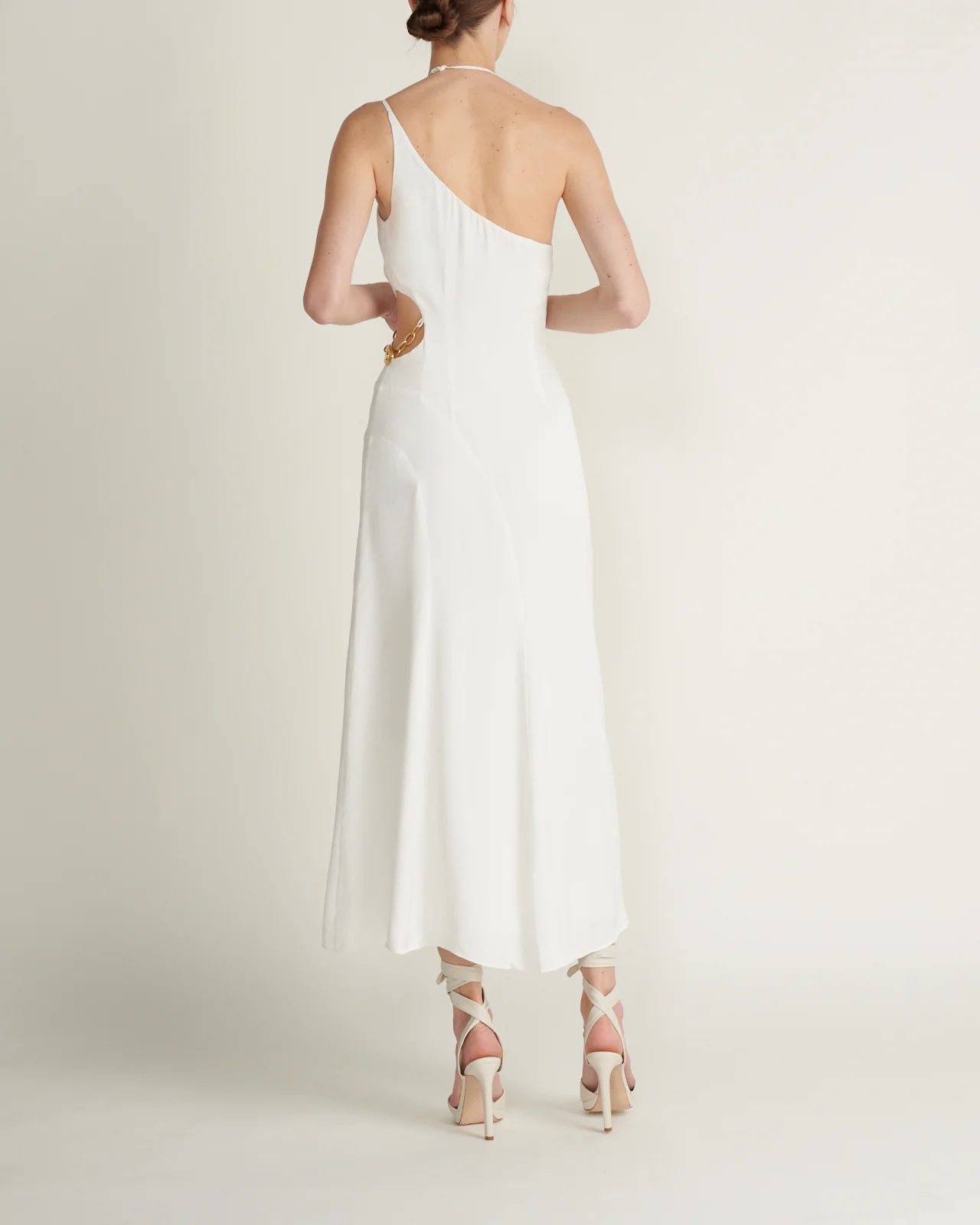 Midi Vestido Morena Cut Out Textured Crepe - Image 2