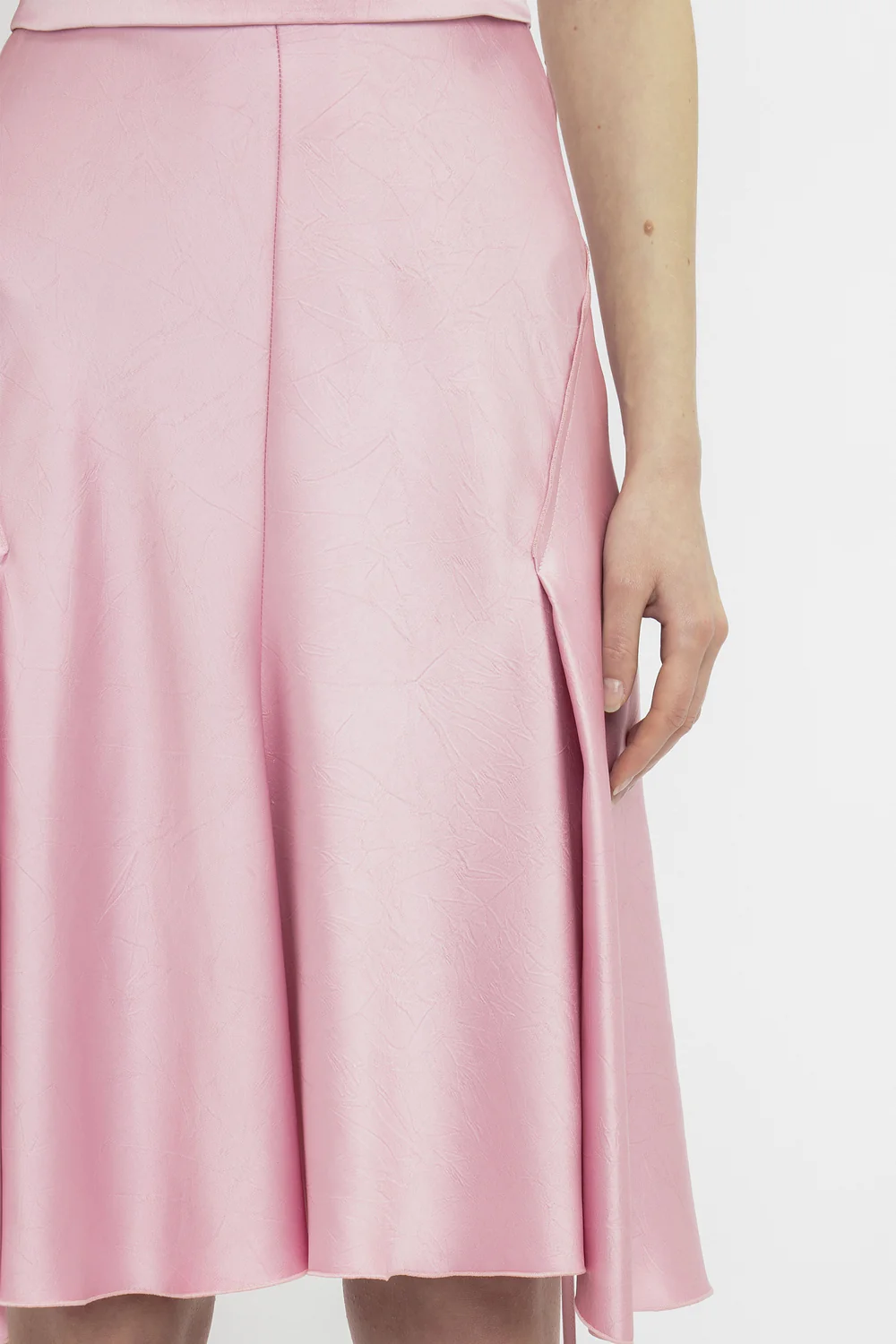 Midi Vestido Draped Sleeve Cut Out - Image 5