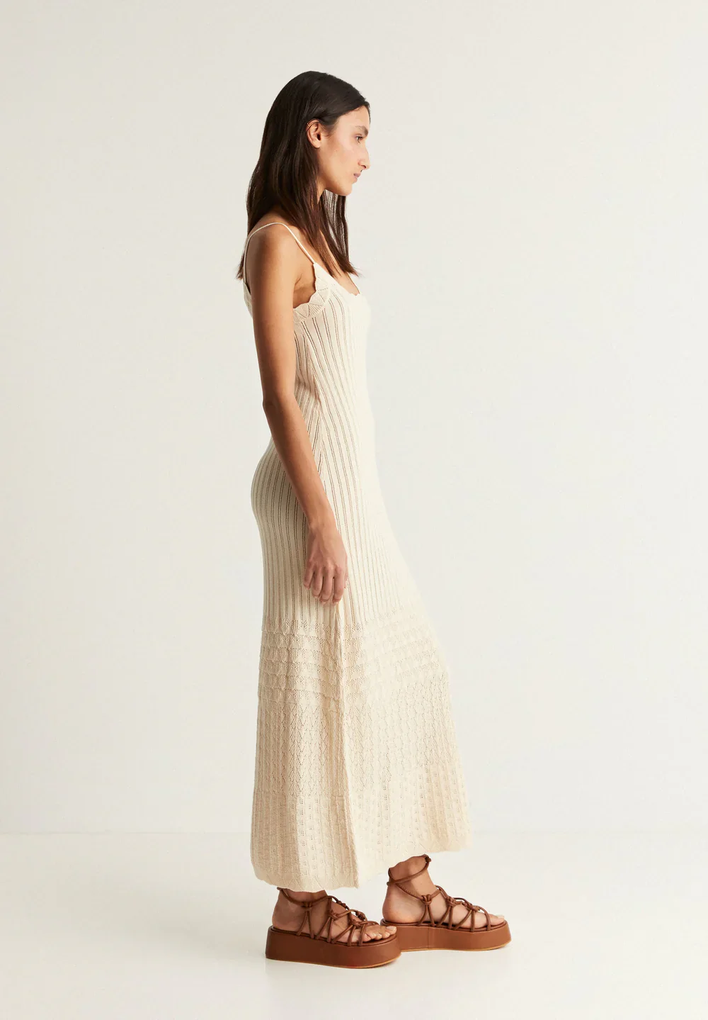 Midi Vestido Pointelle Knit - Image 2