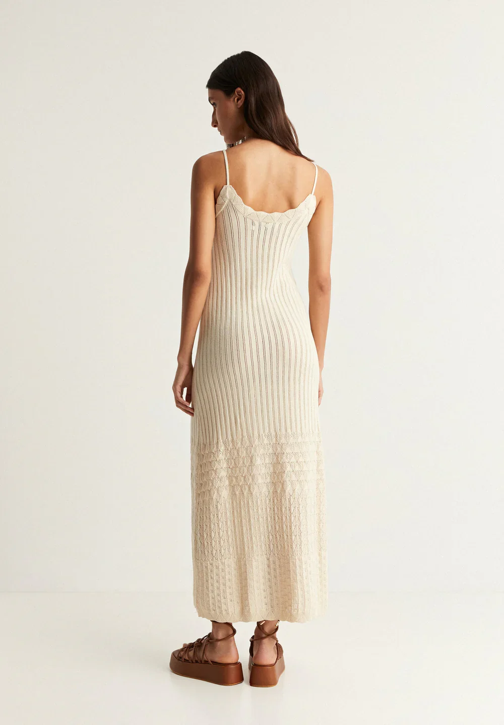 Midi Vestido Pointelle Knit - Image 3