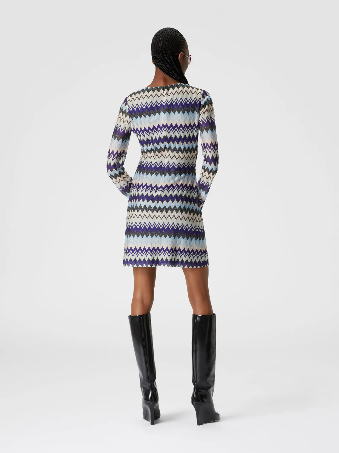 Mini Vestido Purple Pink Blue Dark Base - Image 2