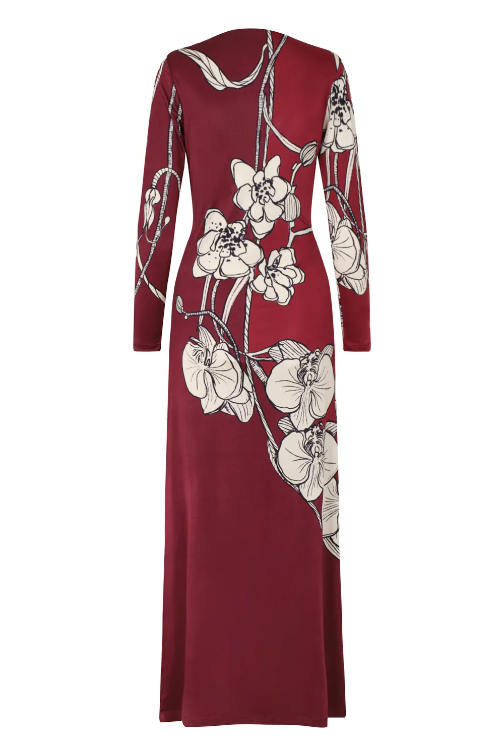Midi Vestido Rossé Vinotinto - Image 3