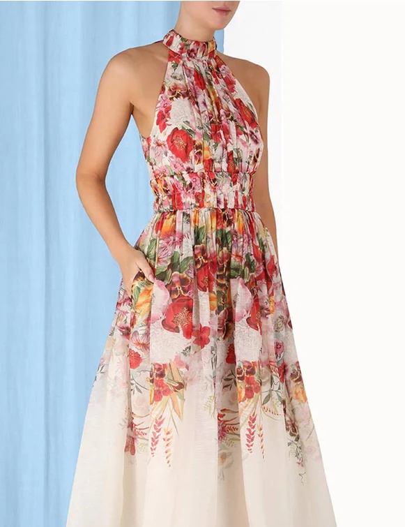 Midi Vestido Wonderland Halter - Image 5