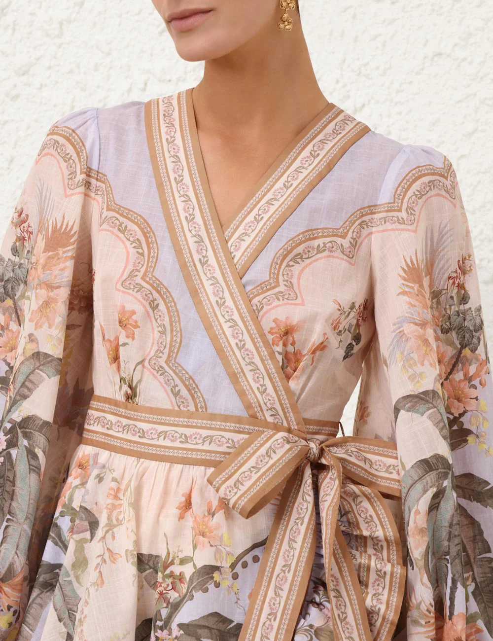 Mini Vestido Wylie Wrap Frill - Image 2