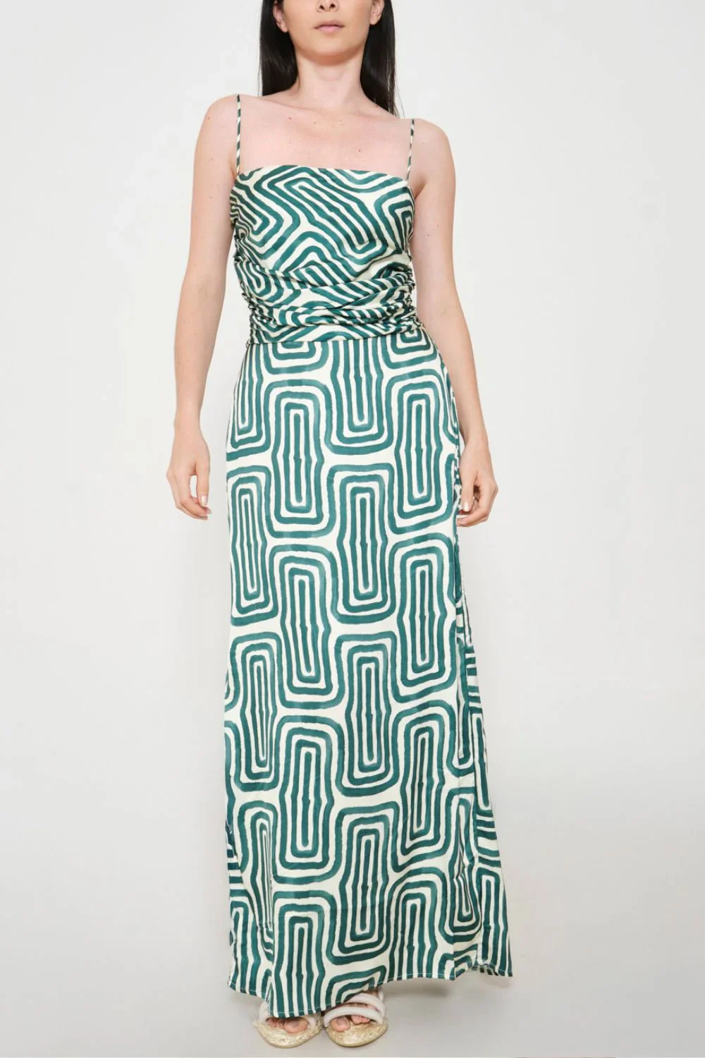 Maxi Vestido Zafira Esmeralda - Image 2