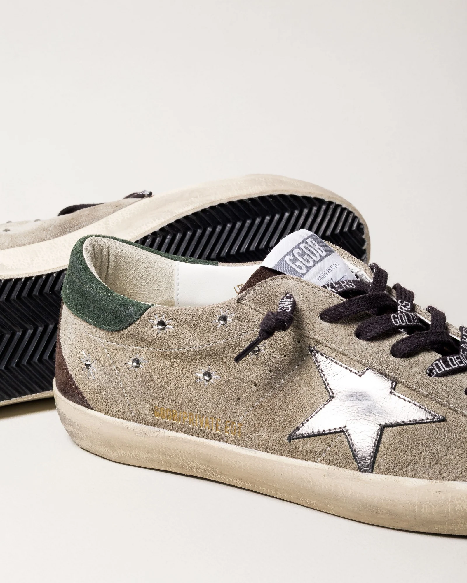 Zapatilla Golden Goose Super Star Suede Embroidery Laminated Star Hombre - Image 4
