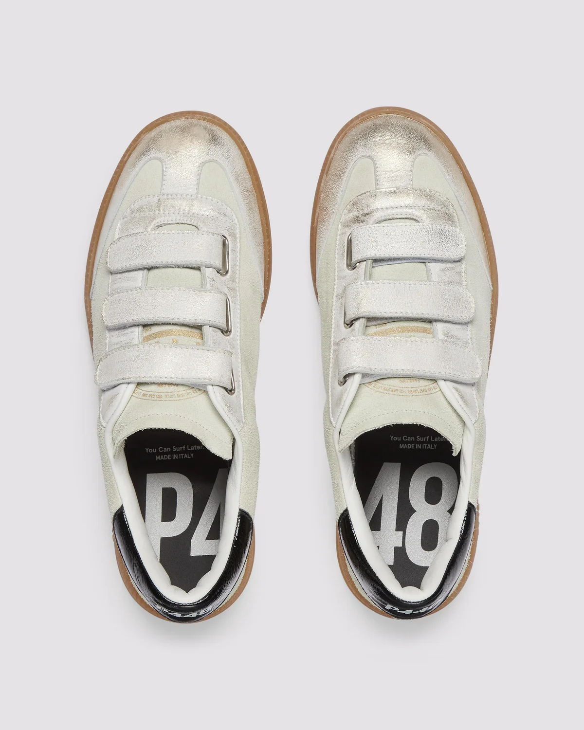 Zapatilla Monza Velcro Capri Cream Mujer - Image 2