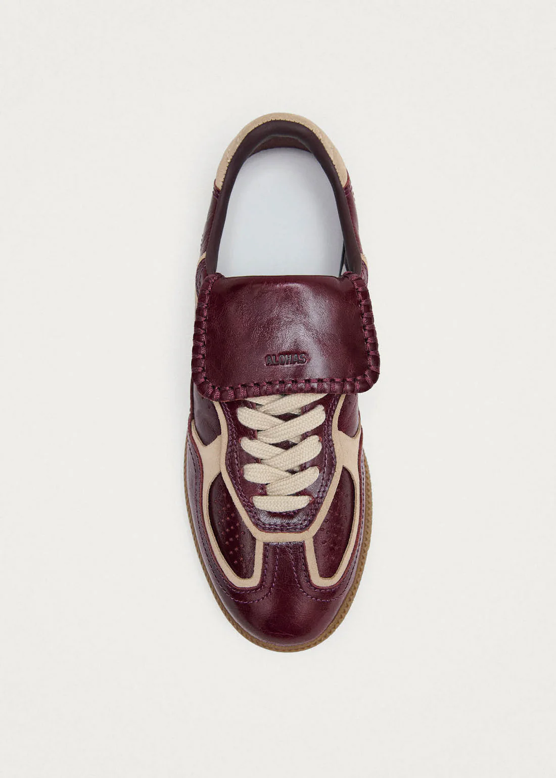 Zapatillas Alohas De Mujer Tb.490 Club Deep Burgundy Patent Leather - Image 3