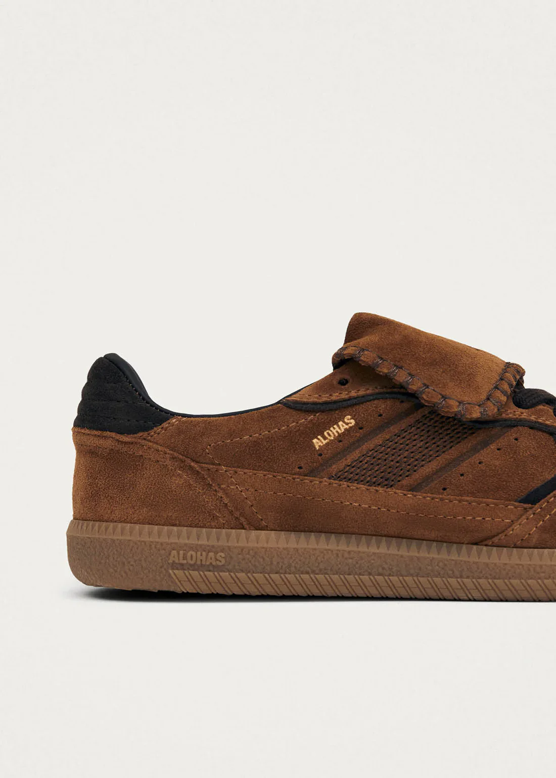 Zapatillas Alohas De Mujer Tb.490 Club Suede Brown Leather - Image 5