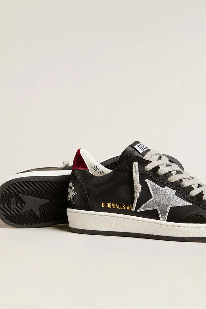 Zapatillas Golden Gooe Ballstar Leath Suede Lamn Star Velvet Heel Mujer - Image 3