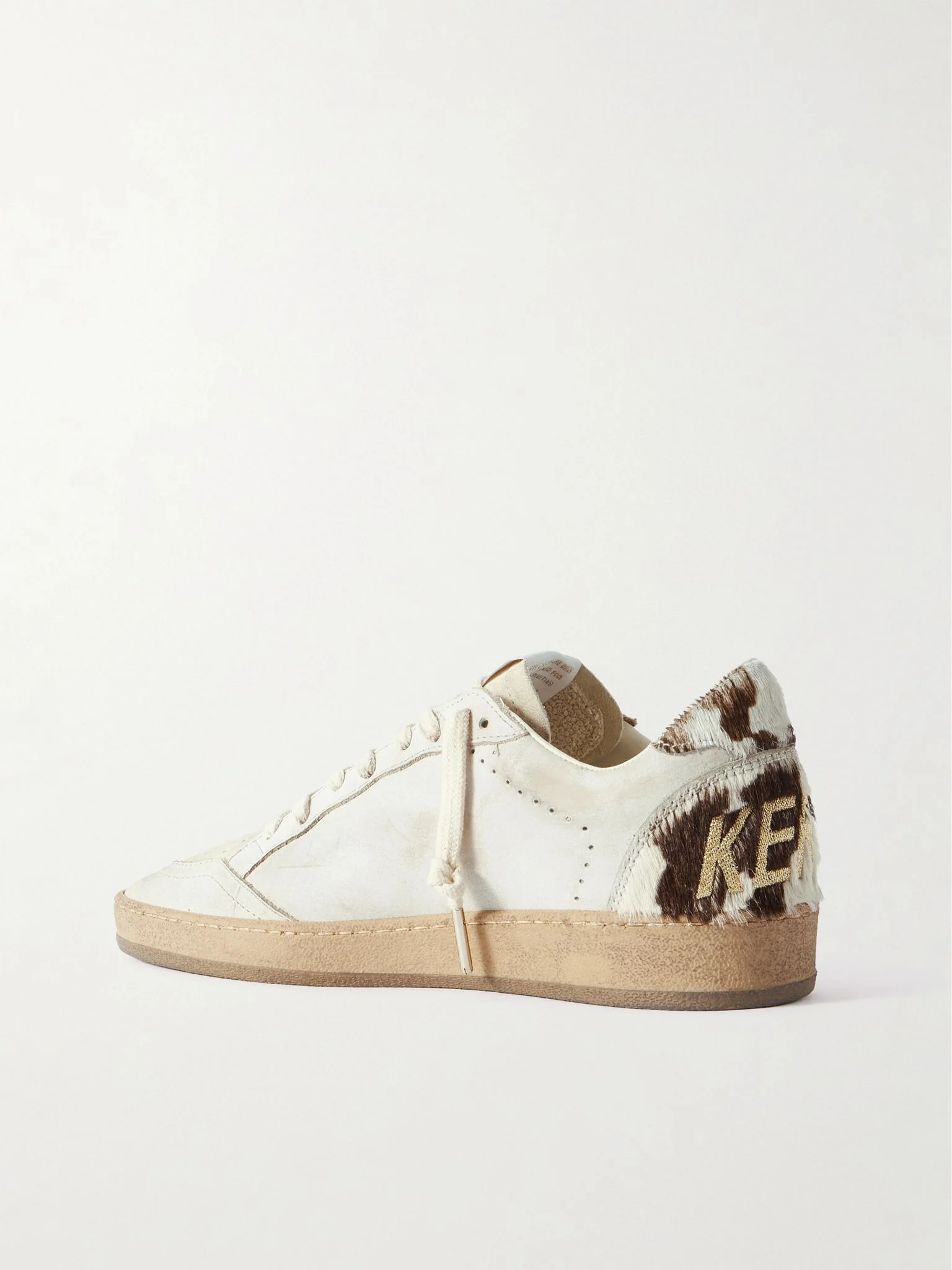 Zapatillas Golden Goose Ballstar Suede Star Horsy Cow Printed Heel Mujer - Image 3