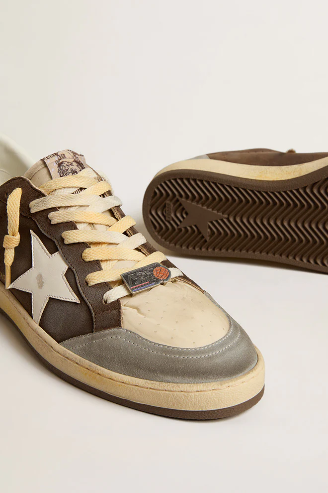Zapatillas Golden Goose  Brown "Ball Star" Hombre - Image 3