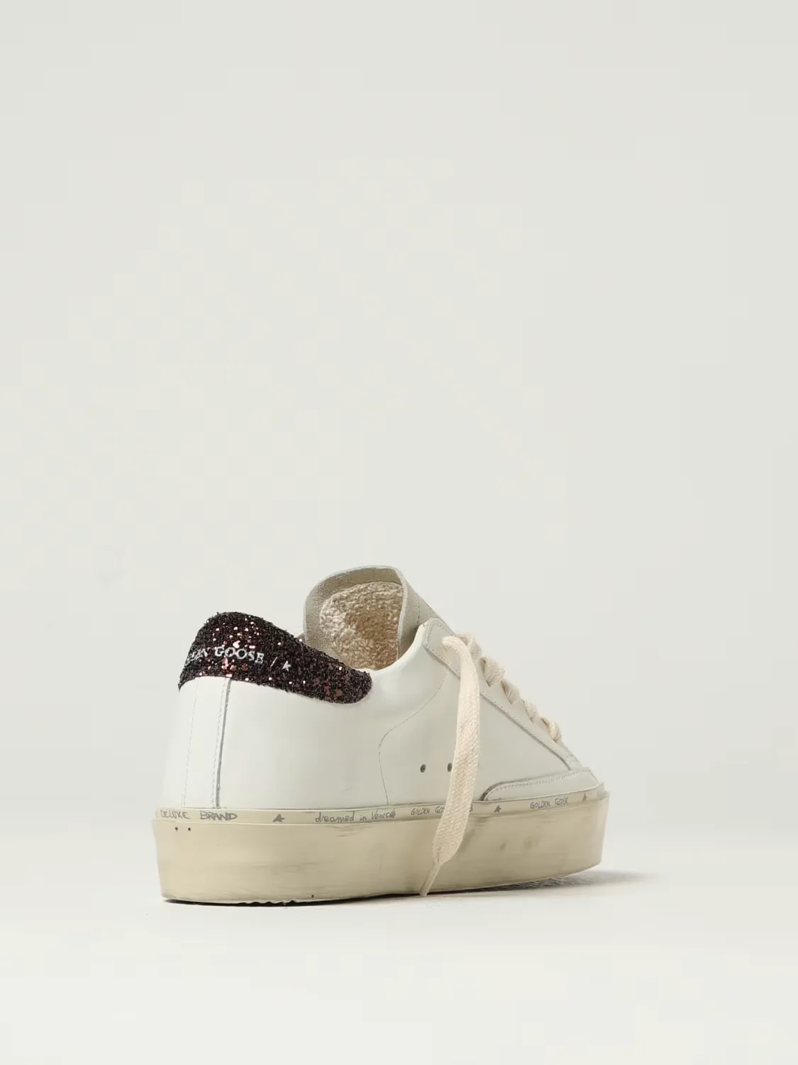Zapatillas Golden Goose Hi Star Leather Toe And Star Glitter Mujer - Image 3