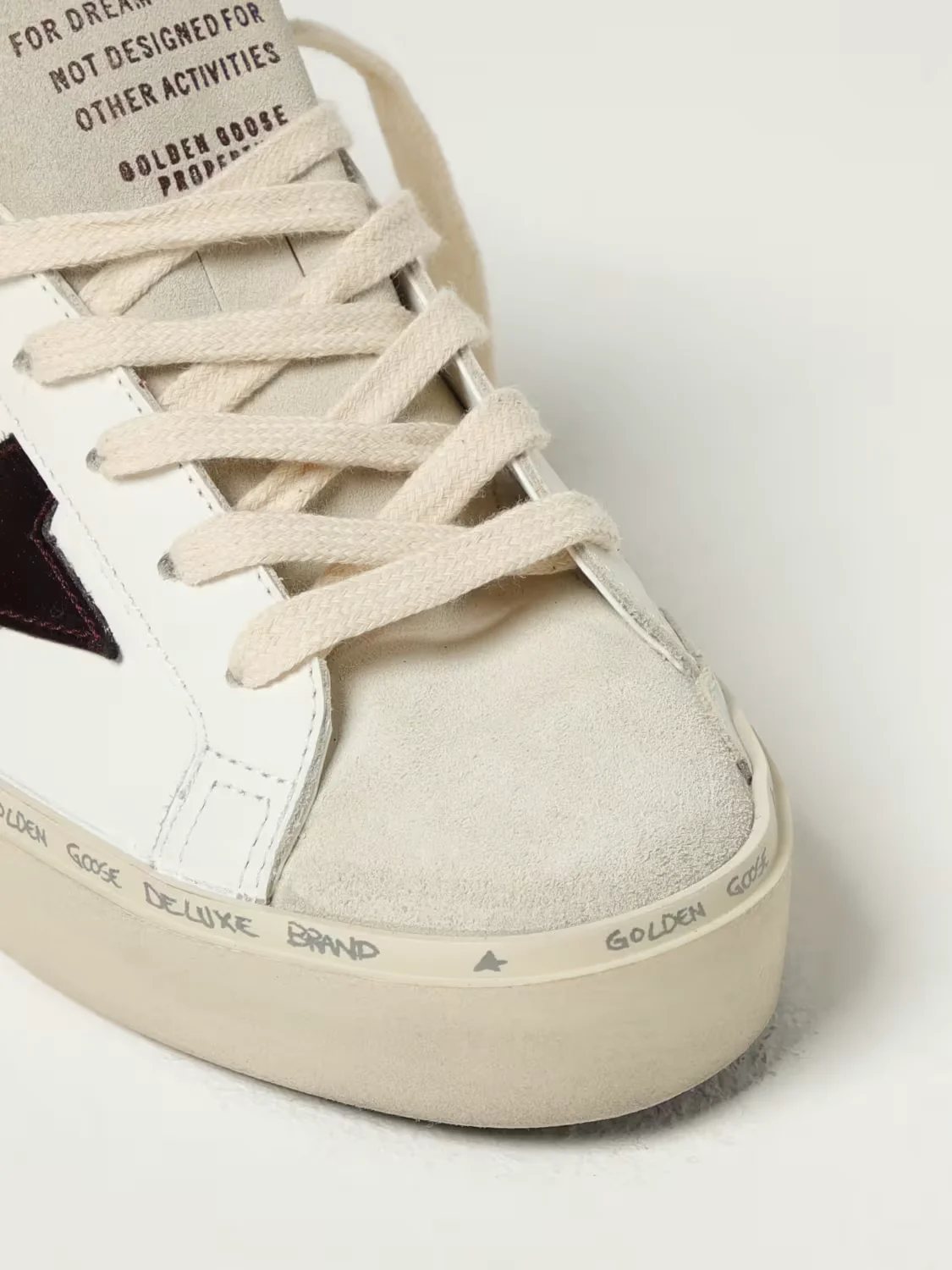 Zapatillas Golden Goose Hi Star Leather Toe And Star Glitter Mujer - Image 4