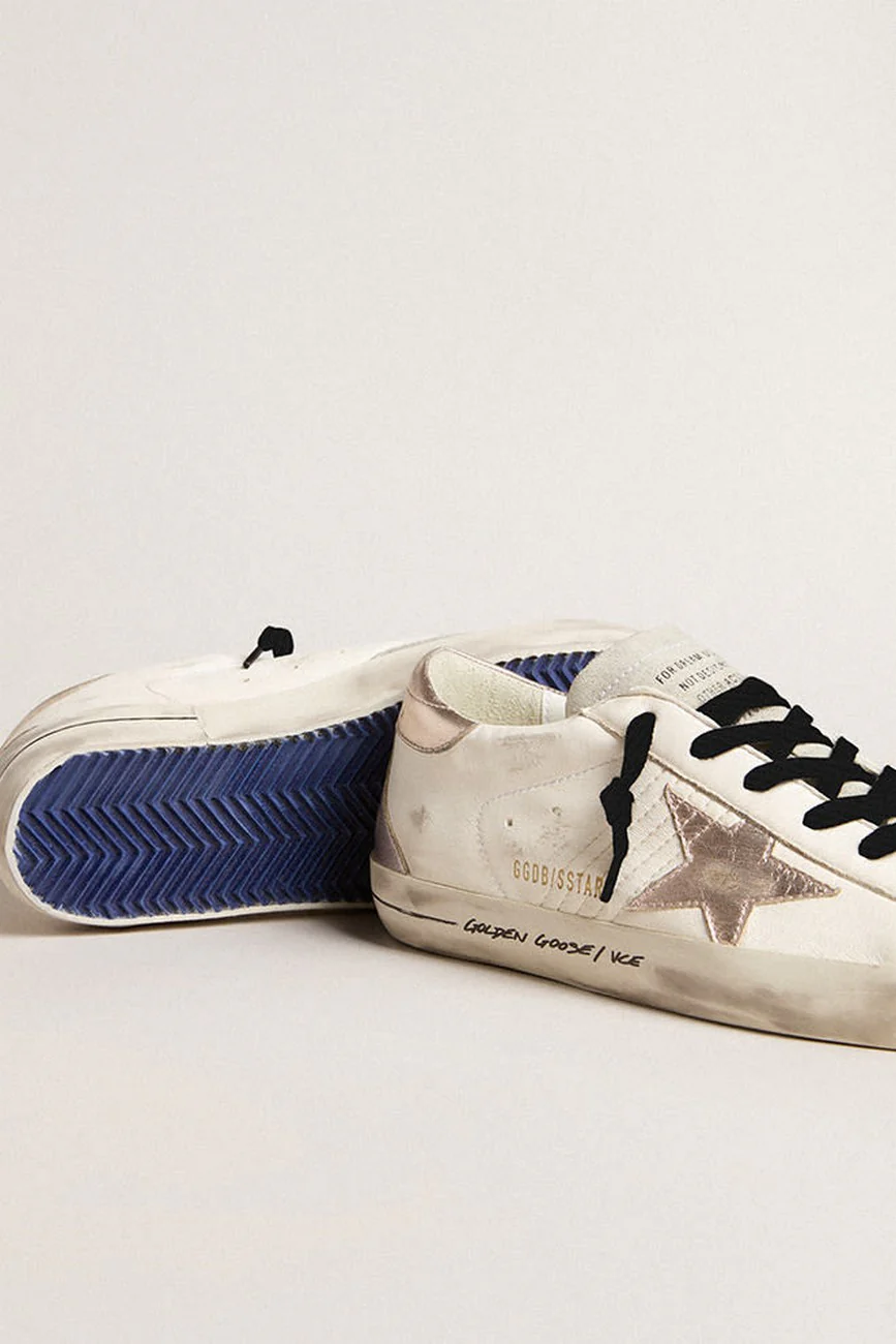 Zapatillas Golden Goose Nappa Upper Suede Toe Laminated Star Mujer - Image 3