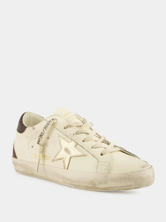 Zapatillas Golden Goose Super Star Leather Laminated Star Cocco Print Heel Mujer - Image 2