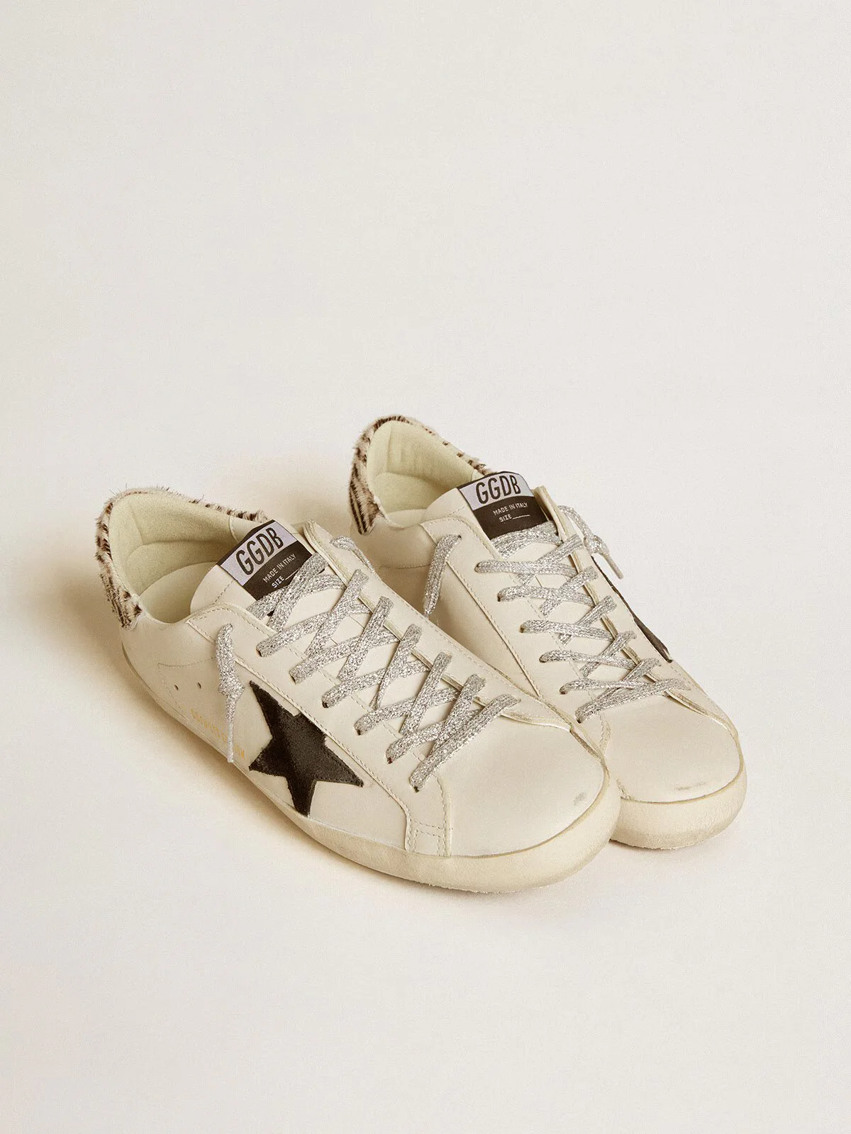 Zapatillas Golden Goose Super Star Net Sued Zebra Mujer - Image 4