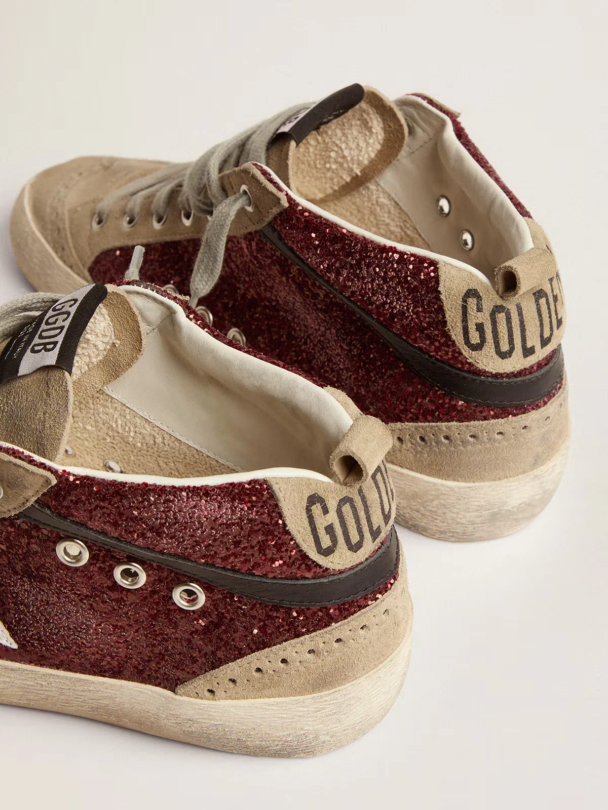 Zapatillas Golden Goosemid Star Glitter Suede Mujer - Image 3