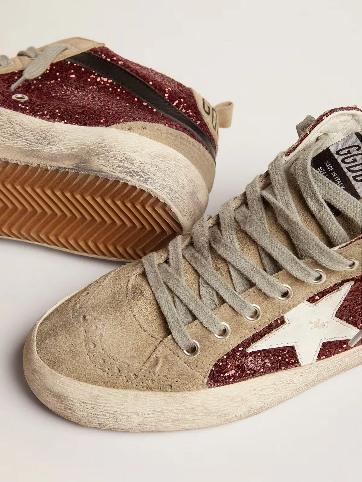 Zapatillas Golden Goosemid Star Glitter Suede Mujer - Image 4