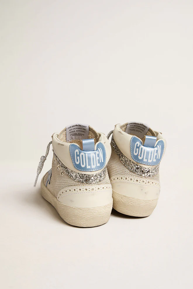 Zapatillas Golden Goose Mid Star Net And Leather Mujer - Image 4