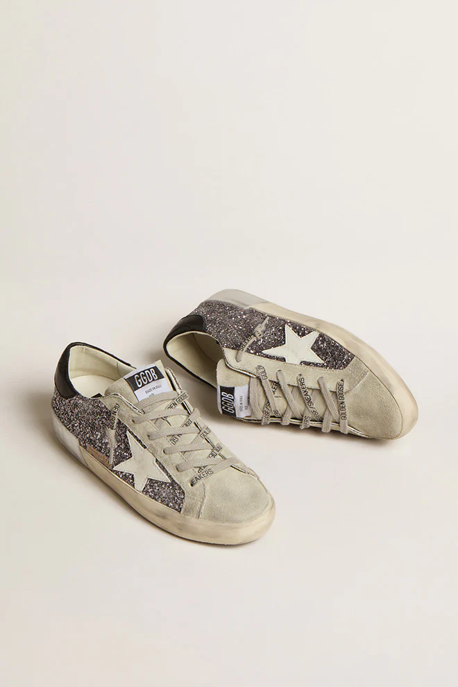 Zapatillas Golden Goose Super Star Glitter Mujer - Image 2