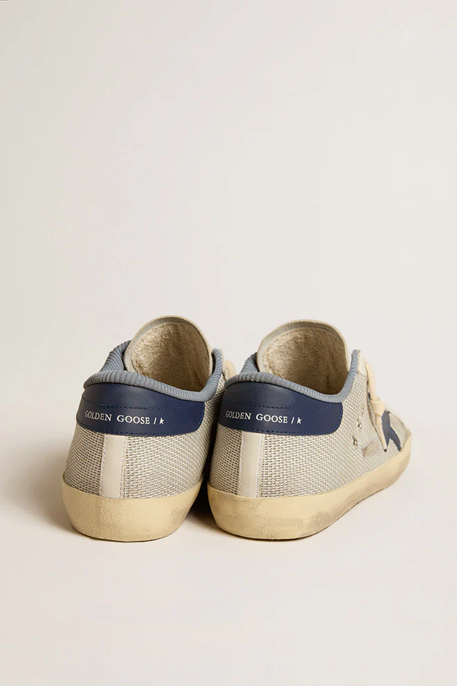 Zapatillas Golden Goose Super-Star Net Upper Leather Star And Heel Hombre - Image 4