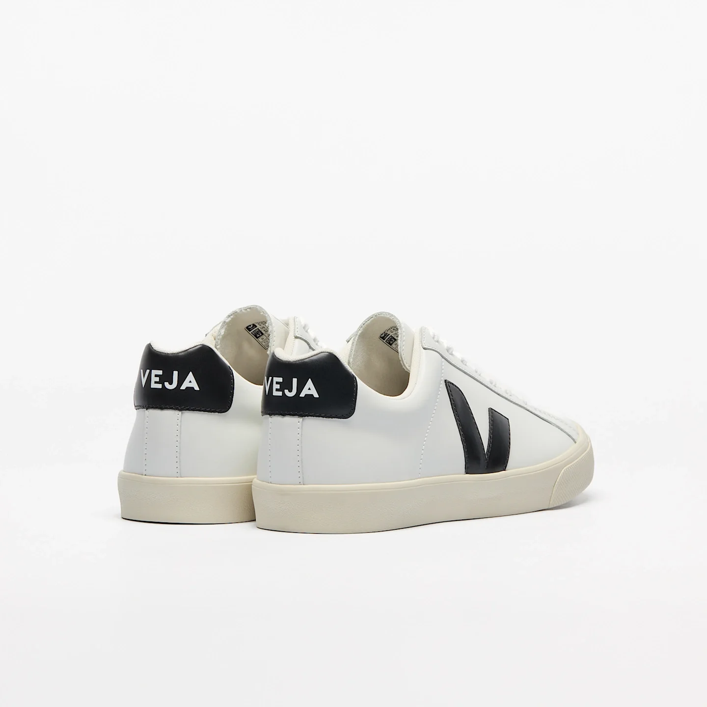 Zapatillas Veja De Hombre Esplar Leather White Black - Image 3