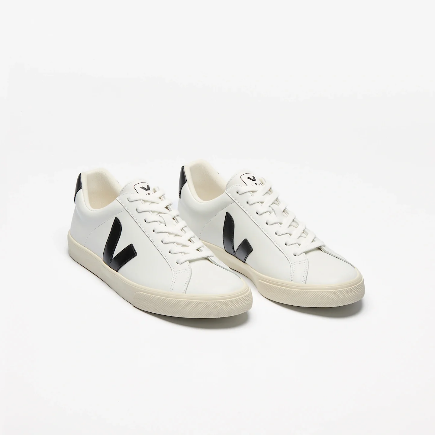 Zapatillas Veja De Hombre Esplar Leather White Black - Image 4