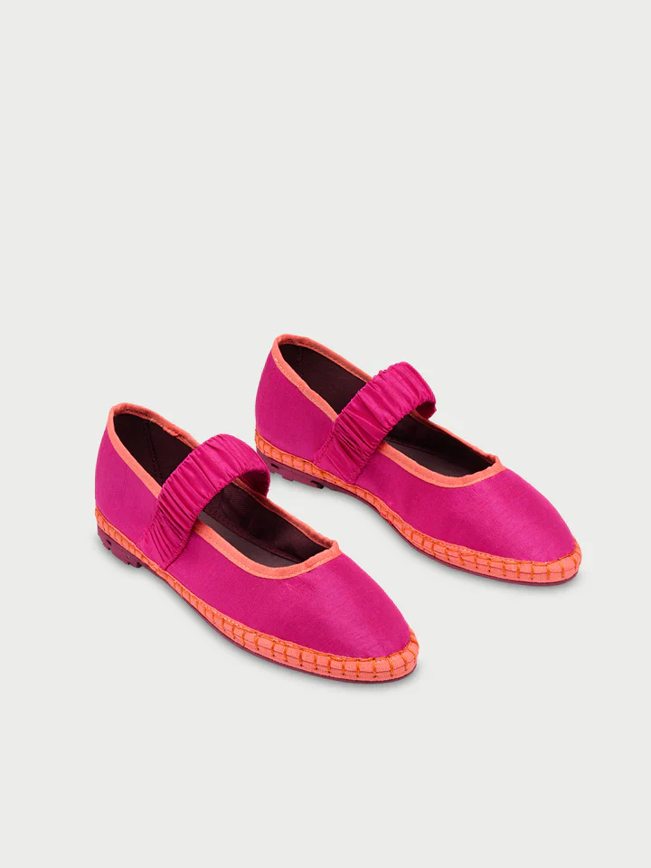 Ballerinas Mafalda Seda Fuchsia - Image 2