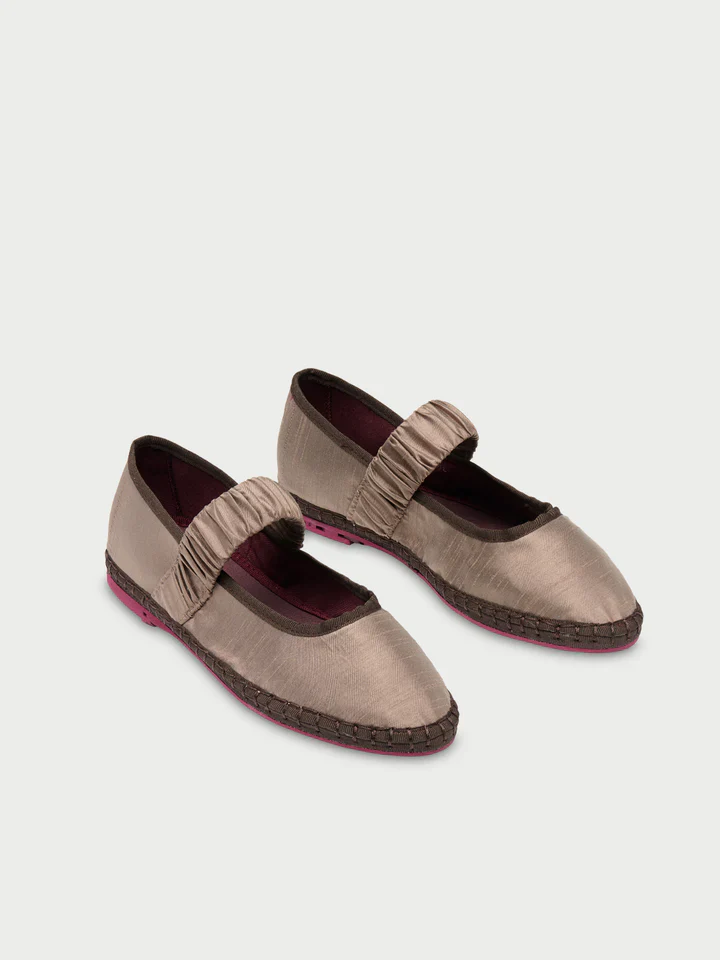 Ballerinas Mafalda Seda Silver - Image 2