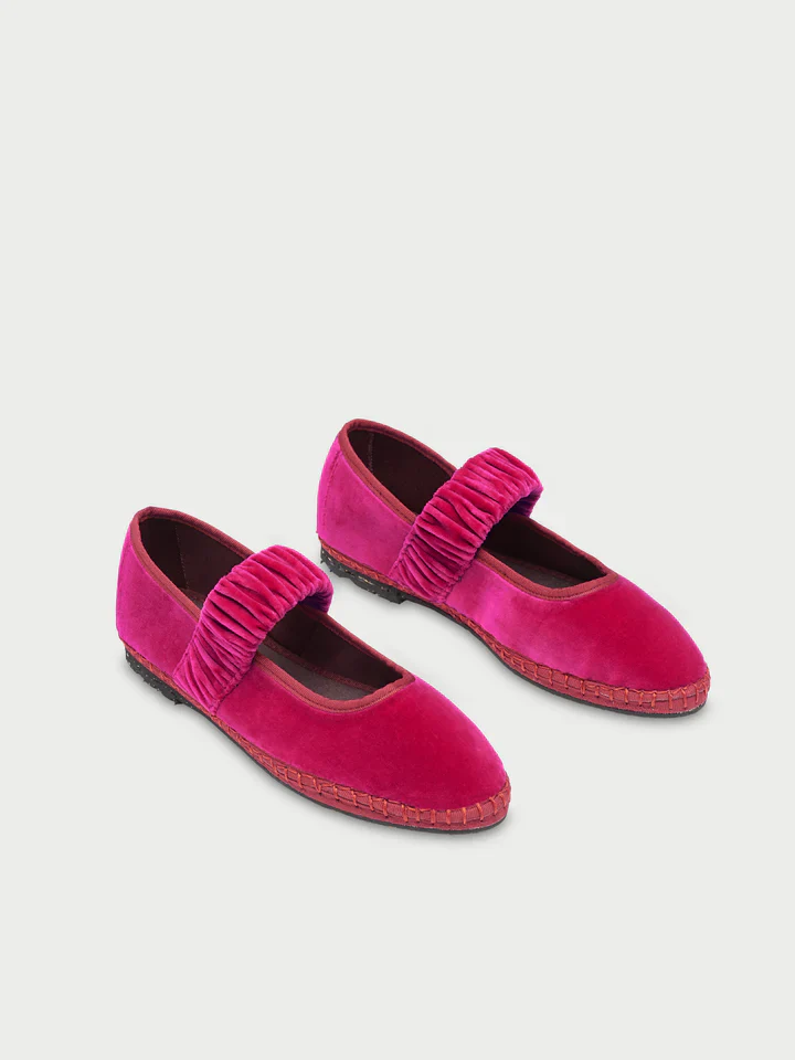 Ballerinas Mafalda Velvet Plum - Image 2