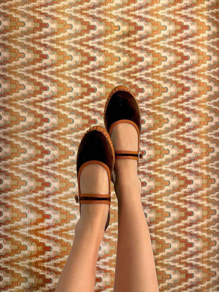 Ballerinas Mary Jane Velvet Frida - Image 4